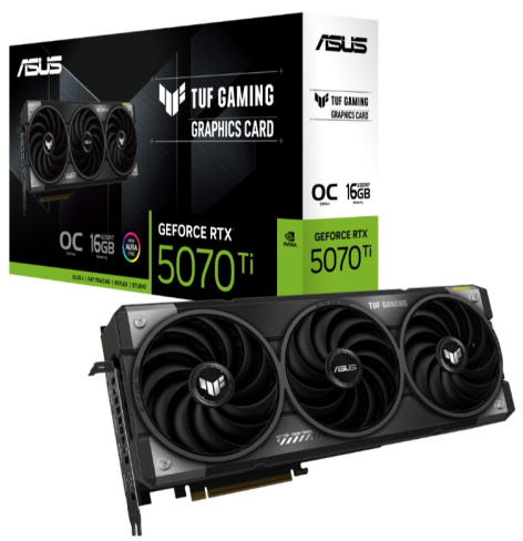 фото Видеокарта ASUS GeForce RTX 5070 TI TUF GAMING OC (TUF-RTX5070TI-O16G-GAMING) в Уфе