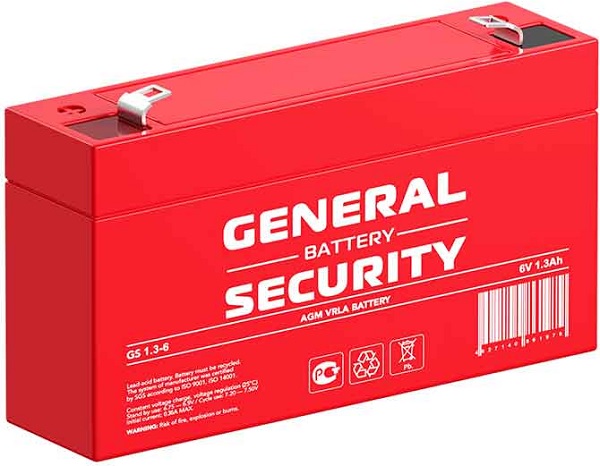 

Аккумулятор General Security GS1.3-6, GS1.3-6