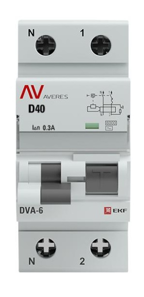фото Автомат дифференциальный EKF rcbo6-1pn-40D-300-ac-av в Красноярске