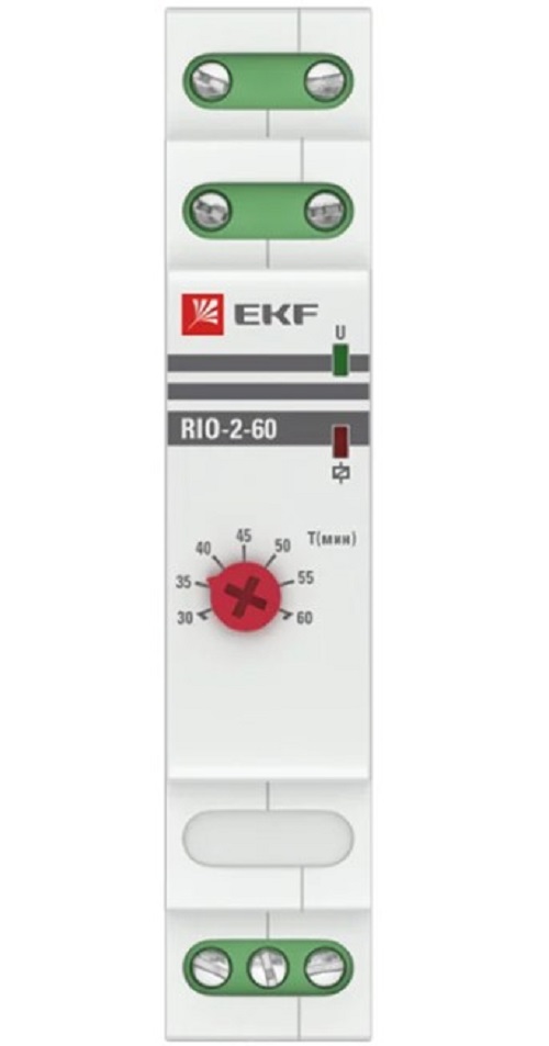 

Импульсное реле EKF rio-2-60 с задержкой отключения (30-60 мин), rio-2-60