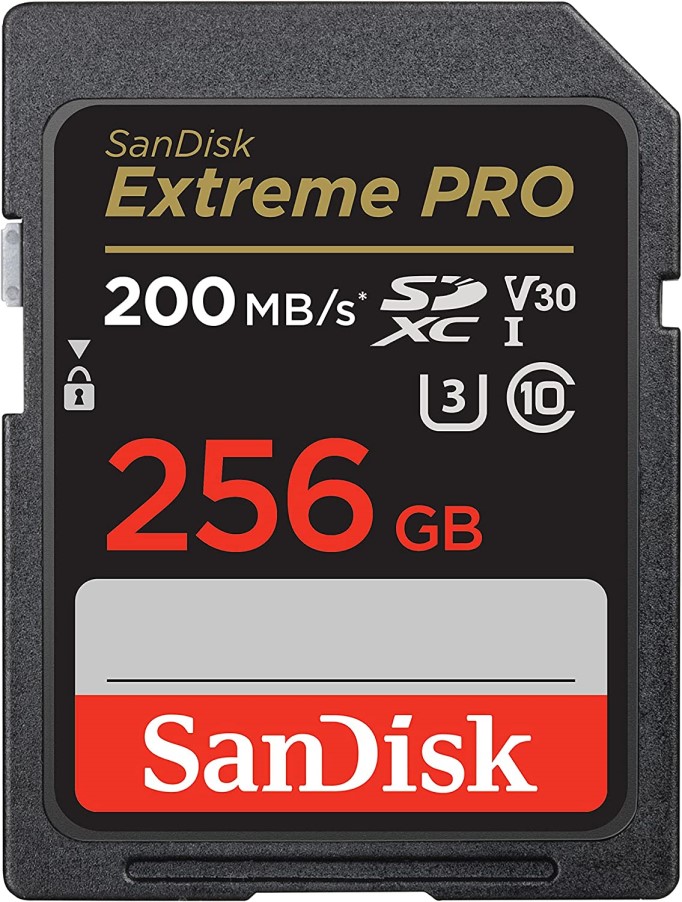 

Карта памяти SDXC 256GB SanDisk SDSDXXD-256G-GN4IN Extreme Pro UHS-I Class 3 (U3) V30 200/140 MB/s, SDSDXXD-256G-GN4IN