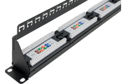 фото Патч-панель NikoMax NMC-RP24UD2-ES-1U-BK