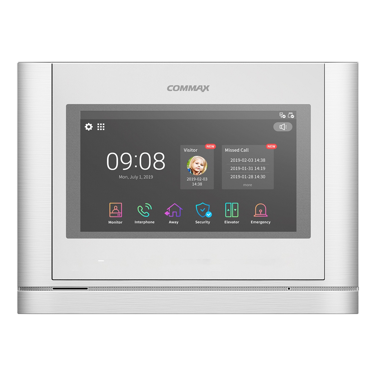 

Видеодомофон COMMAX CIP-710M(AC) WHI IP, цвет Белый, CIP-710M(AC) WHI