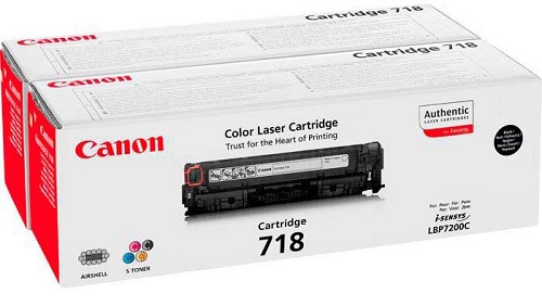 

Картридж Canon 718 2662B005 Black Twin 2P для i-SENSYS LBP7200Cdn/7210Cdn/7660CDN/7680CX, MF8330Cdn/8340Cdn/8350Cdn/8360Cdn/8380Cdw (6800 стр), 718
