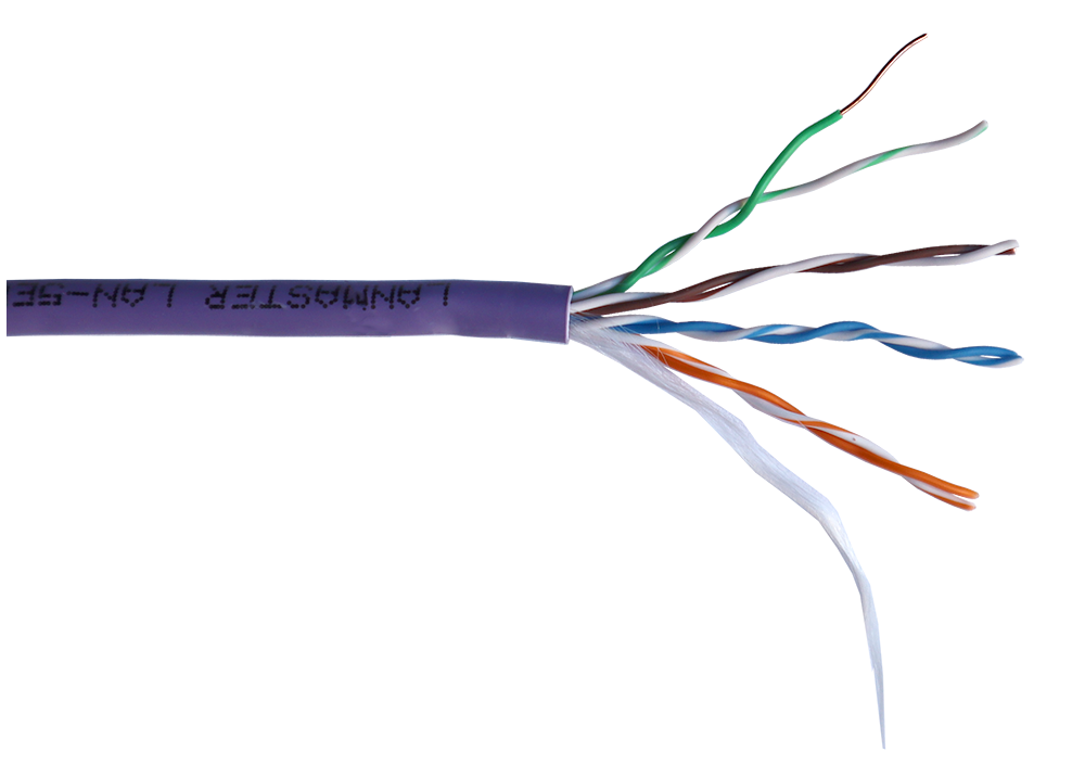 

Кабель витая пара U/UTP 5e кат. 4 пары Lanmaster LAN-5EUTP-HFLT 350Mhz, нг(А)-HFLTx, 305 м, LAN-5EUTP-HFLT