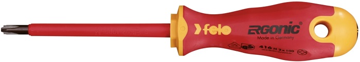 

Отвертка диэлектрическая Felo 41620390 Ergonic крестовая +/- H 2X100, 41620390