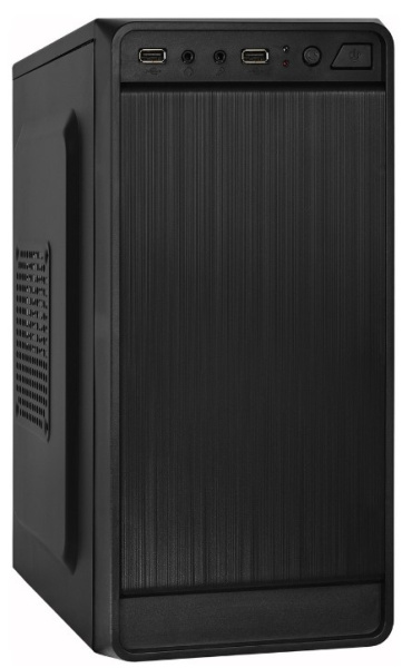 Изображение товара Корпус для компьютера Exegate BAA-108-UNS450 MiniTower черный стеклянный корпус