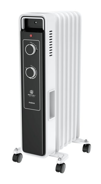 Изображение товара Масляный обогреватель Royal Clima ROR-PR7-1500M серия PARMA компактный мобильный 1500 Вт