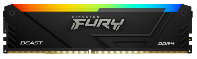 

Модуль памяти DDR4 32GB (2*16GB) Kingston FURY KF437C19BB2AK2/16 Beast RGB Black XMP 3733MHz CL19 1RX8 1.35V 288-pin 8Gbit, KF437C19BB2AK2/16