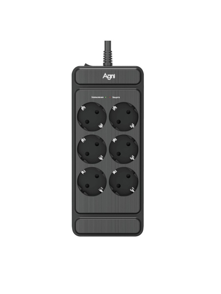фото Сетевой фильтр AGNI TP-FS6E-3m-black в Челябинске