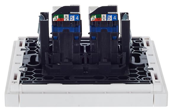 фото Розетка компьютерная двойная IEK FP-K20-2-K01 в Уфе