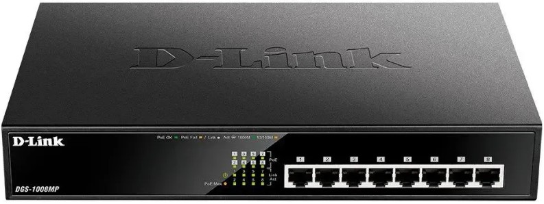 

Коммутатор неуправляемый Exegate EDGS-1008D EX298694RUS 8-портовый гигабитный UTP 10/100/1000 Base-T, EDGS-1008D