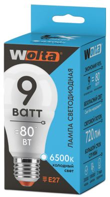 

Лампа светодиодная WOLTA 30W60BL9E27 LX 9Вт 6500К Е27, 30W60BL9E27