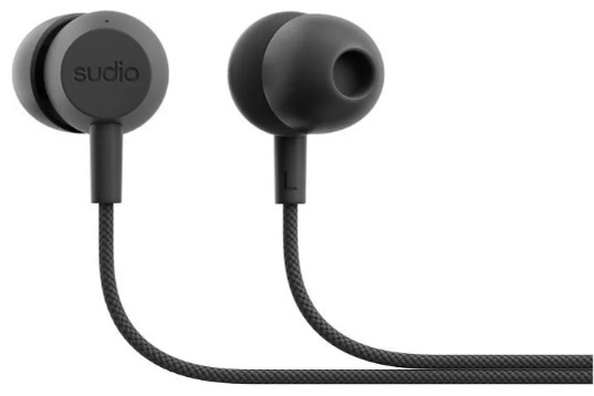 фото Проводные наушники Sudio V3, Проводной, Внутриканальные, Черный, [V3BLK]
