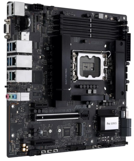 

Материнская плата mATX ASUS PRO WS W680M-ACE SE 90MB1FA0-M0EAY0 (LGA1700, W680, 4*DDR5 (6400), 4*SATA 6G RAID, 2*M.2, 3*PCIE, 2*2.5Glan, Glan, HDMI, V, PRO WS W680M-ACE SE