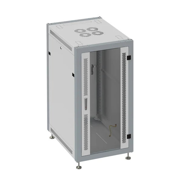 

Шкаф напольный 19", 15U SYSMATRIX SL 6815.712 600x800x800mm, передняя дверь стекло, задняя дверь металл, поворотная ручка с замком, серый, SL 6815.712
