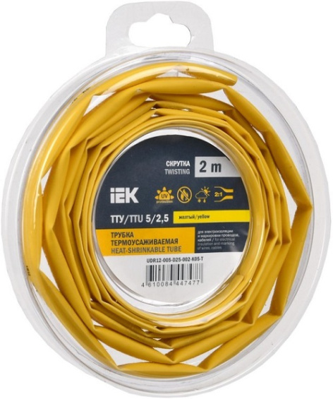 Изображение товара Трубка термоусадочная IEK UDR12-005-D25-002-K05-T