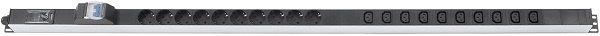 фото Блок розеток 19", 10 розеток Cabeus PDU-16-10S-10C13-B-T в Казани