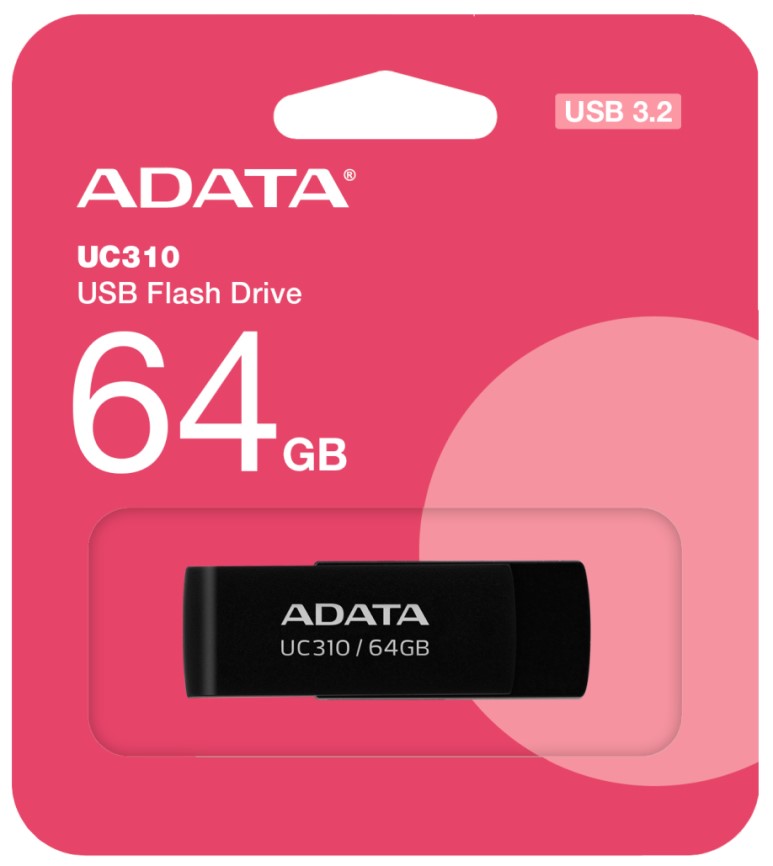 

Накопитель USB 3.0 64GB ADATA UC310-64G-RBK, UC310-64G-RBK