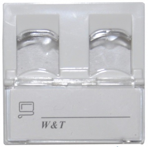 

Модуль W&T WT-2281B кейстоун 2хRJ-45 45х45 мм, WT-2281B