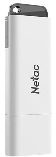 

Накопитель USB 2.0 4GB Netac NT03U185N-004G-20WH U185, USB2.0, с колпачком, пластиковая белая, NT03U185N-004G-20WH