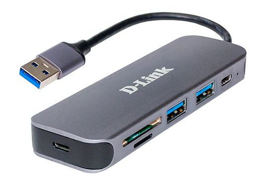 Изображение товара Разветвитель D-link DUB-1325/A1A с USB 3.0 и слотами для SD/microSD