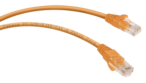 фото Кабель патч-корд U/UTP 6 кат. 3м Cabeus PC-UTP-RJ45-Cat.6-3m-OR в Уфе