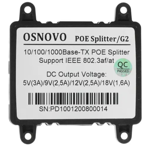 фото Сплиттер PoE OSNOVO PoE Splitter/G2 в Омске