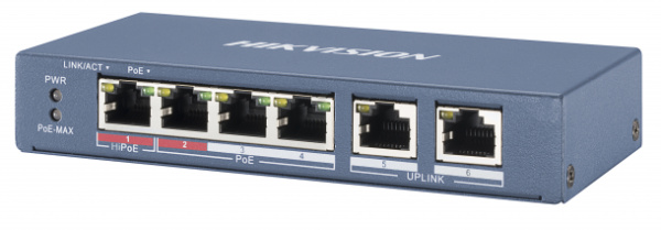 фото Коммутатор PoE HIKVISION DS-3E0106HP-E в Красноярске