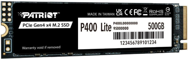 фото Накопитель SSD M.2 2280 Patriot Memory P400 Lite в Перми 500 ГБ