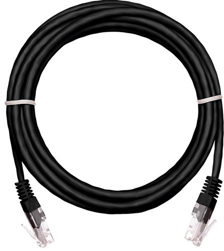 фото Кабель патч-корд U/UTP 5e кат. 1м Netlan EC-PC4UD55B-BC-PVC-010-BK-10 в Екатеринбурге