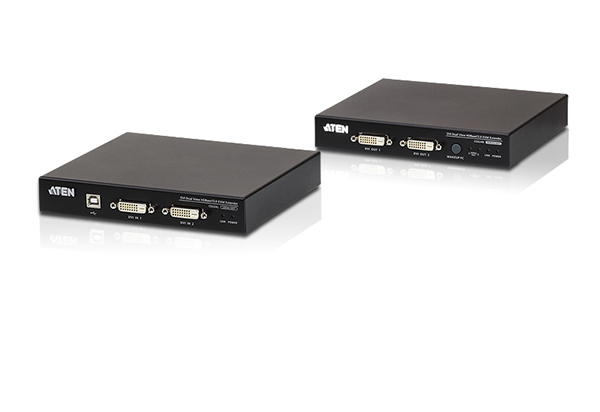 

Удлинитель Aten CE624 USB, DVI, c поддержкой Dual View и HDBaseT 2.0 (1920 x 1200 100 м), CE624