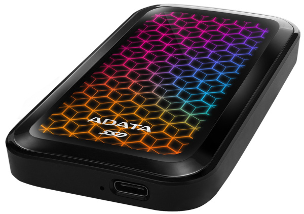 фото Внешний SSD USB 3.2 Gen 2 Type-C A-Data ASE770G-512GU32G2-CBK в Омске 512 ГБ