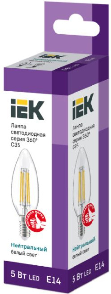 фото Лампа светодиодная IEK LLF-C35-5-230-40-E14-CL в Перми