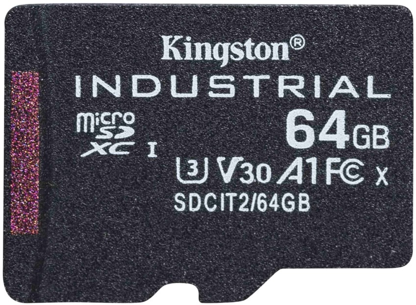 

Карта памяти 64GB Kingston SDCIT2/64GBSP Class10 Industrial Temperature Class UHS-I без адаптера, SDCIT2/64GBSP