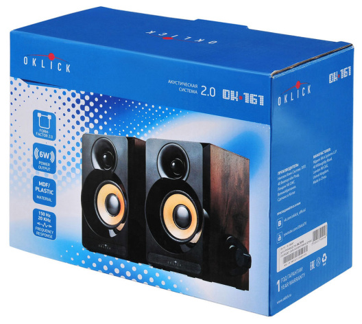 фото Компьютерная акустика 2.0 Oklick OK-161 в Уфе