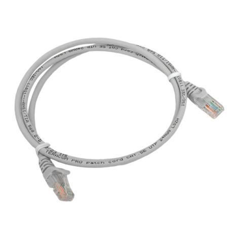 фото Кабель патч-корд  EKF TRP-5EUTP-LSH-1M-GY