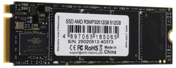 фото SSD накопитель 512 ГБ AMD R3MP30512G8, PCIe 3.0 x4, [R3MP30512G8] в Санкт-Петербургe