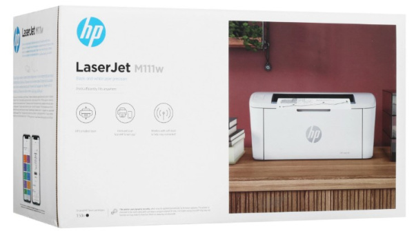 фото Лазерный принтер HP M111w Монохромная, A4, Bluetooth, Wi-Fi, USB