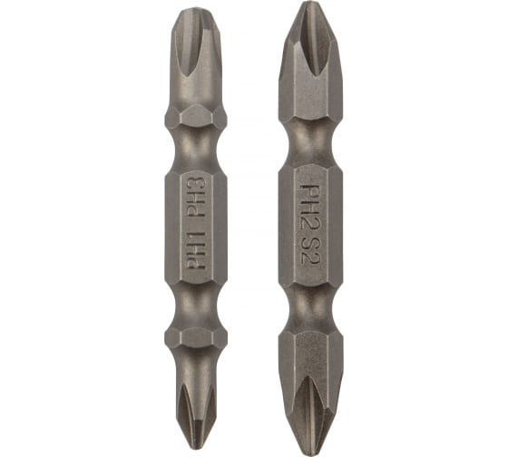 

Набор бит KRANZ KR-92-0453 двусторонних PZ2xPZ2, PZ1xPZ3-50 мм (2 биты на блистере), KR-92-0453