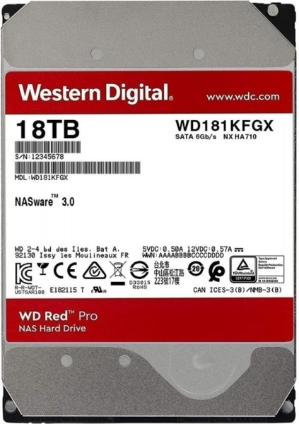 фото Жесткий диск 18TB SATA 6Gb/s Western Digital WD181KFGX в Перми
