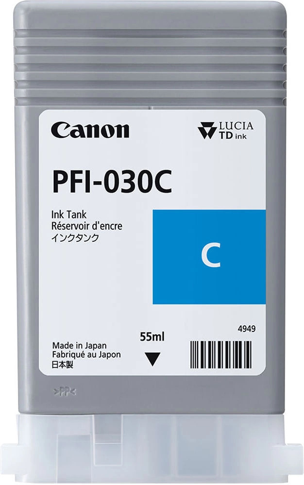 

Картридж Canon PFI-030C 3490C001 синий для imagePROGRAF TA-20, TA-30, TM-240, TM-340 (55мл), PFI-030C