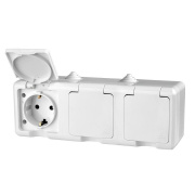 фото Розетка TOKOV ELECTRIC TKL-DT-R3Z-C01-IP54