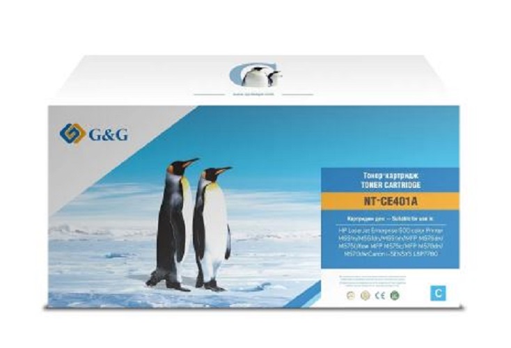 

Картридж GG-CE401A Cartridge G&G for HP CLJ M551/M575/M570; Canon LBP7780, with chip (6 000), GG-CE401A
