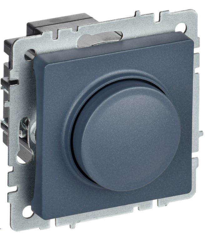 

Светорегулятор IEK BR-D20-0600-K35 BRITE поворотно-нажимной 600Вт СС10-1-0-БрМ Маренго, BR-D20-0600-K35