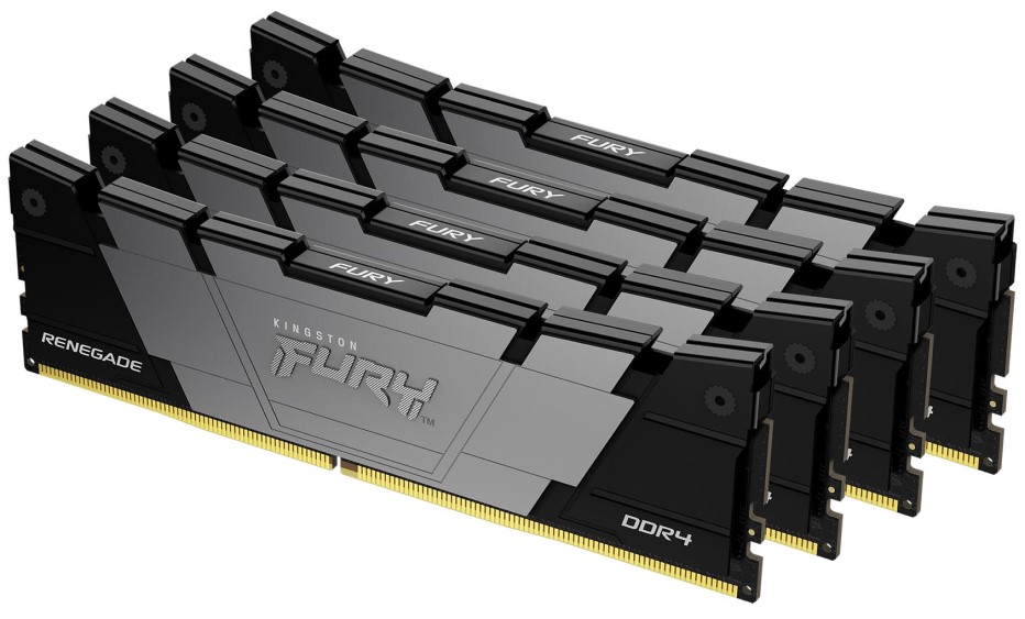 

Модуль памяти DDR4 32GB Kingston KF436C16RB2K4/32 3600MHz CL16 DIMM (Kit of 4) FURY Renegade Black, KF436C16RB2K4/32
