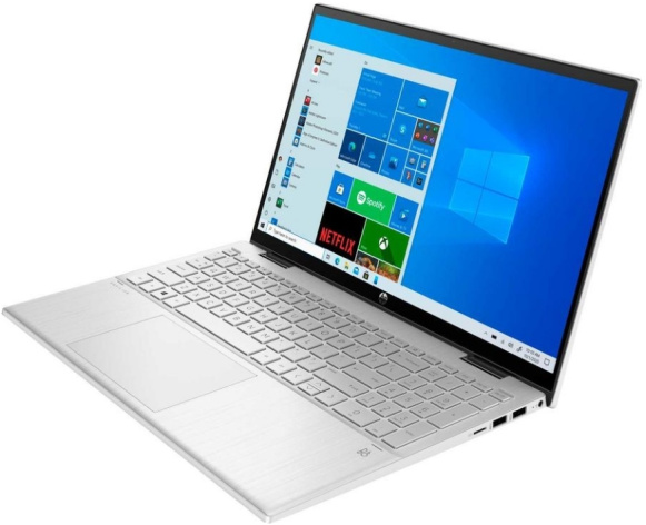 фото Ноутбук  HP Pavilion x360 15-ER0097 15.6 ", Core i7, 16 Гб RAM, 512 Гб SSD, Iris Xe Graphics, Серебристый