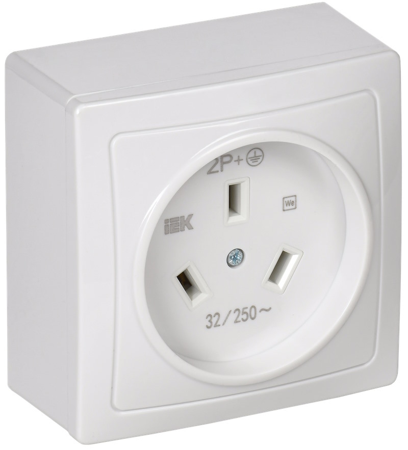 

Розетка IEK ERP10-032-K01 разборная для плиты с з/к о/у белая 32А Рпл10-К, ERP10-032-K01