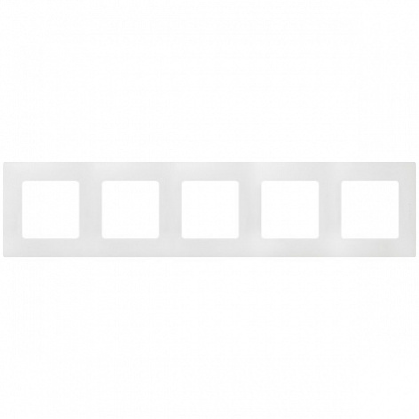Изображение товара Рамка Legrand 672505 серии Etika на 5 постов для вертикальной и горизонтальной установки