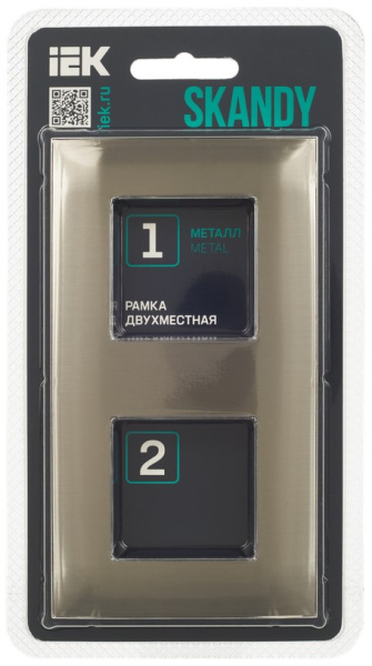 фото Рамка двойная  IEK SK-M22-M-K50 в Ростове-на-Дону